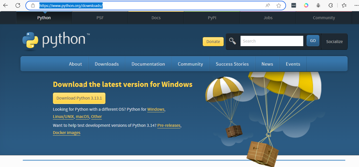 python download