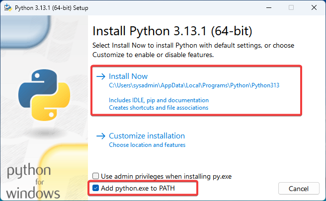 python download